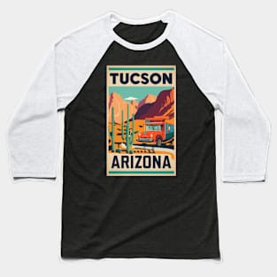 A Vintage Travel Art of Tucson - Arizona - US Baseball T-Shirt